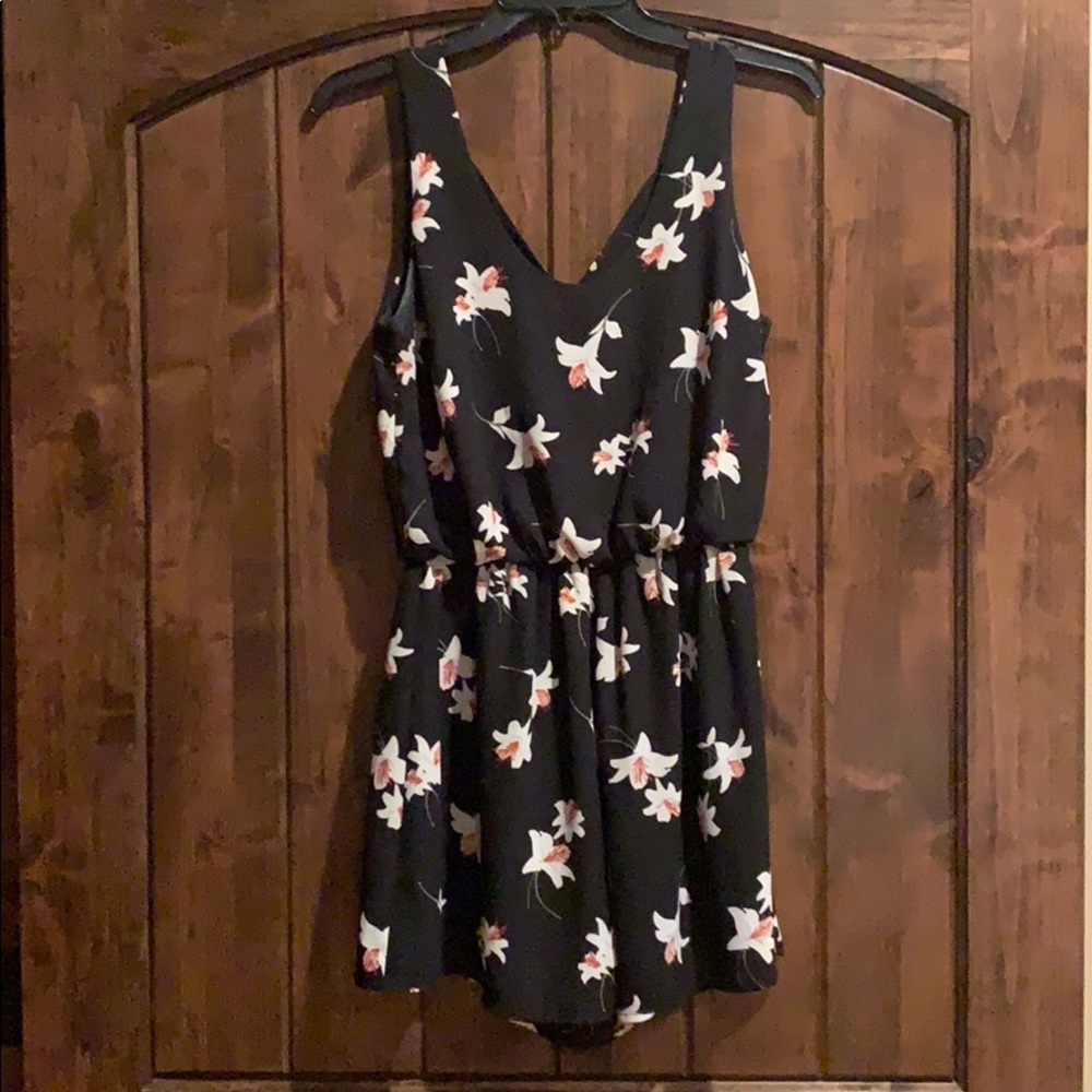 Lush Black Romper